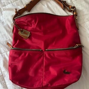 Dooney & Bourke all weather nylon bag hot pink